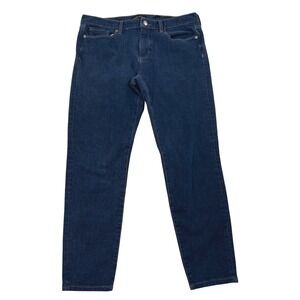 Banana Republic Premium Denim Skinny Jeans Dark Wash Indigo Women Sz 30 Stretch